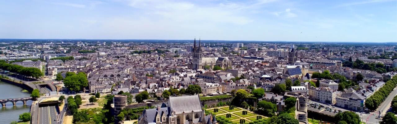 Vue aérienne Angers